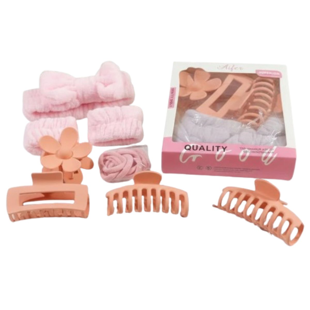 Set Completo de Belleza 8 en 1 – Vincha Spa y Muñequeras