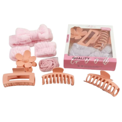 Set Completo de Belleza 8 en 1 – Vincha Spa y Muñequeras