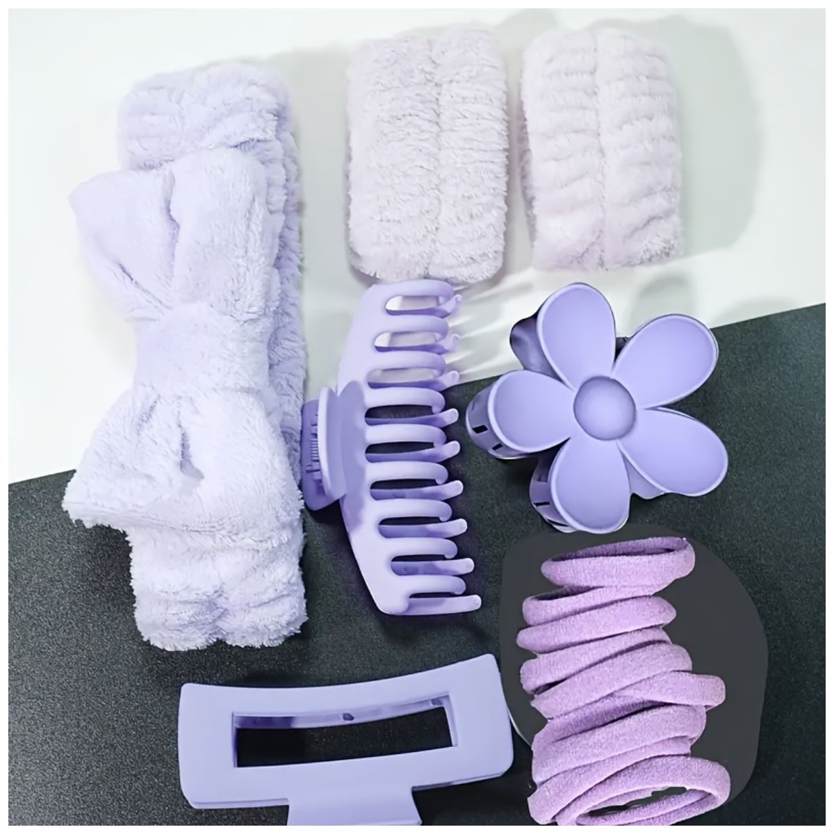 Set Completo de Belleza 8 en 1 – Vincha Spa y Muñequeras