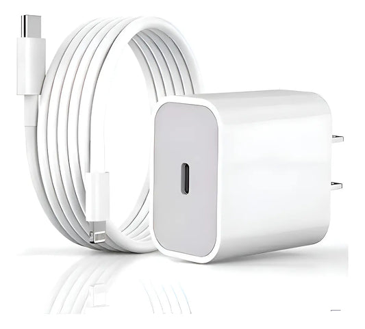Cargador Rápido 20W USB-C a Lightning