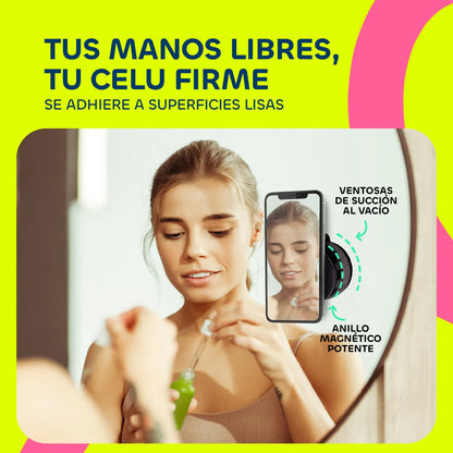 Soporte Magnético Automatico para Celular – Fijación Ultra Fuerte y Giro 360°