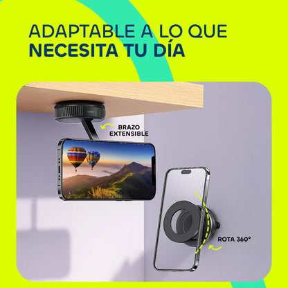 Soporte Magnético Automatico para Celular – Fijación Ultra Fuerte y Giro 360°